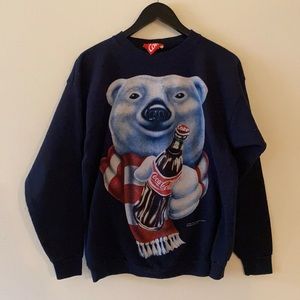 Vintages 90s Coca Cola Polar Bear Sweatshirt